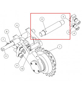 21512626 Ось Kesla 25RH II