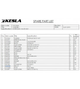 21512739 Комплект уплотнений Kesla 25RH II